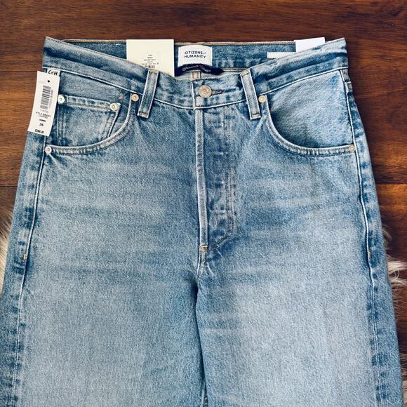 NWT Citizens of Humanity Ayla Baggy Cuffed Jeans in Gemini Size 26 Agolde - Picture 7 of 13